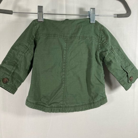 Baby GAP 0-6 months Army green cargo jacket EUC - Picture 9 of 10